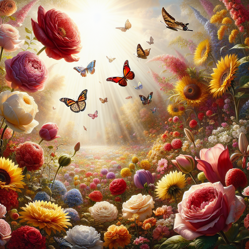 The Enchanting Dance: Flowers, Gardens, And Butterflies