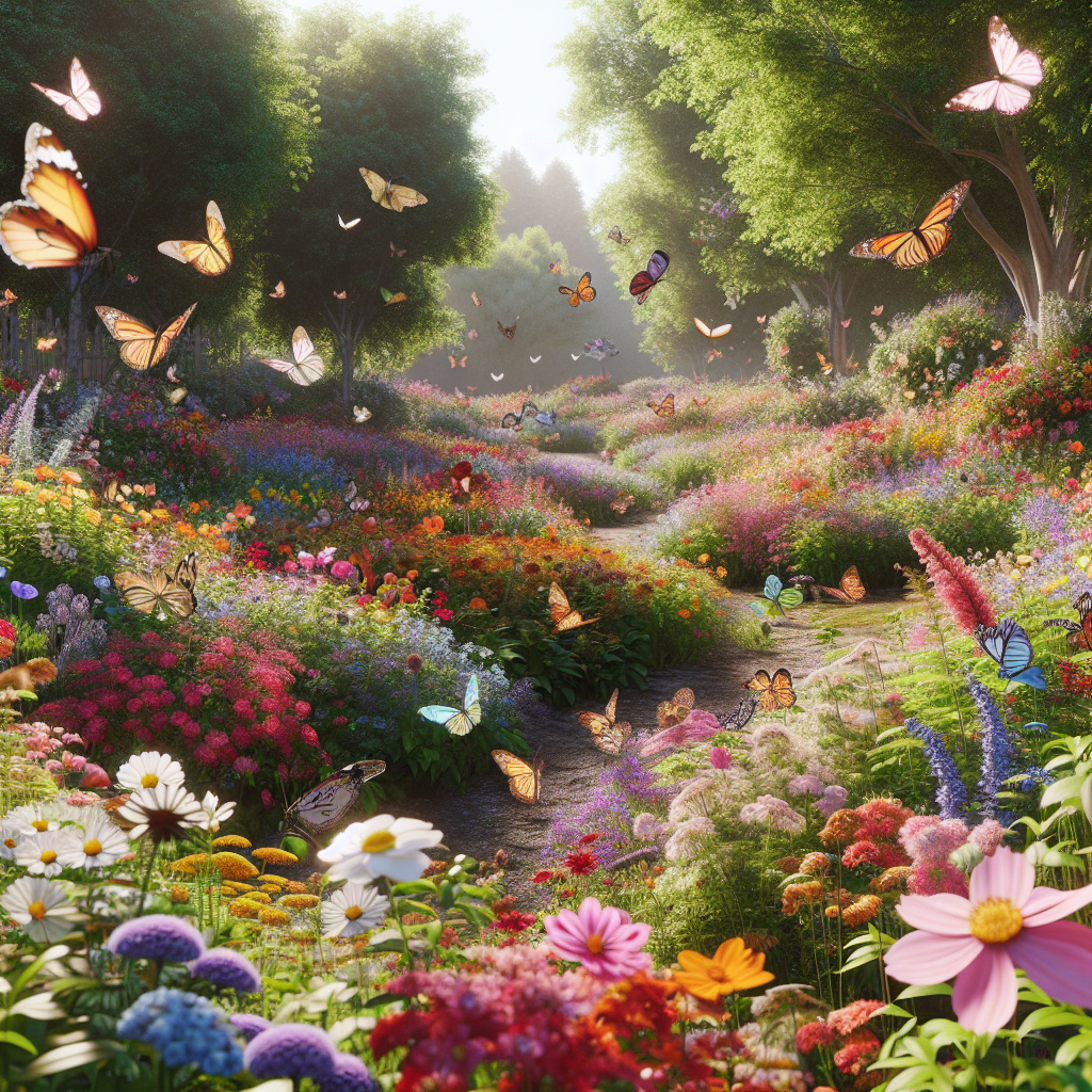 The Enchanting Garden: A Haven For Flowers And Butterflies