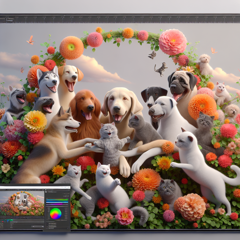 A Blooming Friendship: How Dogs, Cats, And Flowers Create Harmony