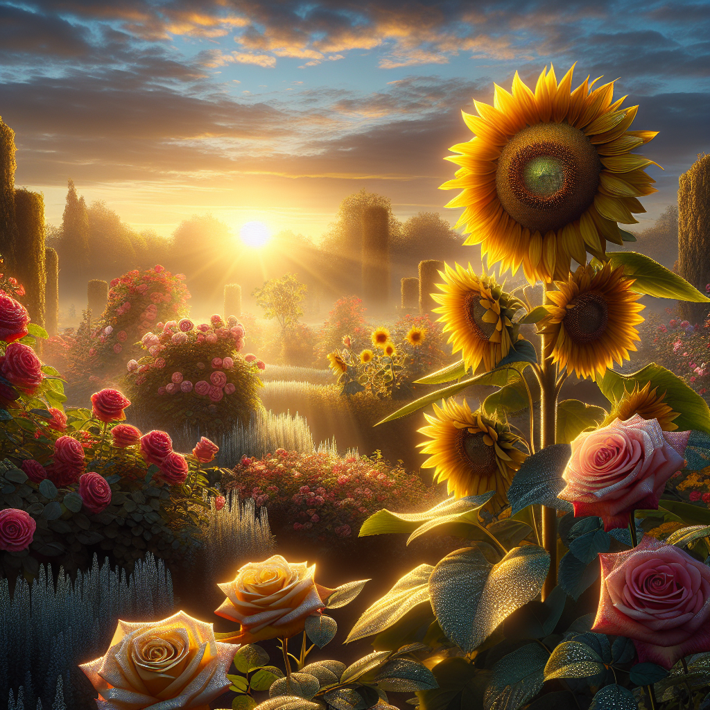 Blooming Beauty: A Guide To Growing Sunflowers And Roses In Your Garden