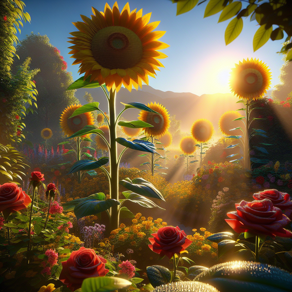 The Beauty Of Blooms: Exploring The Garden’s Sunflowers And Roses