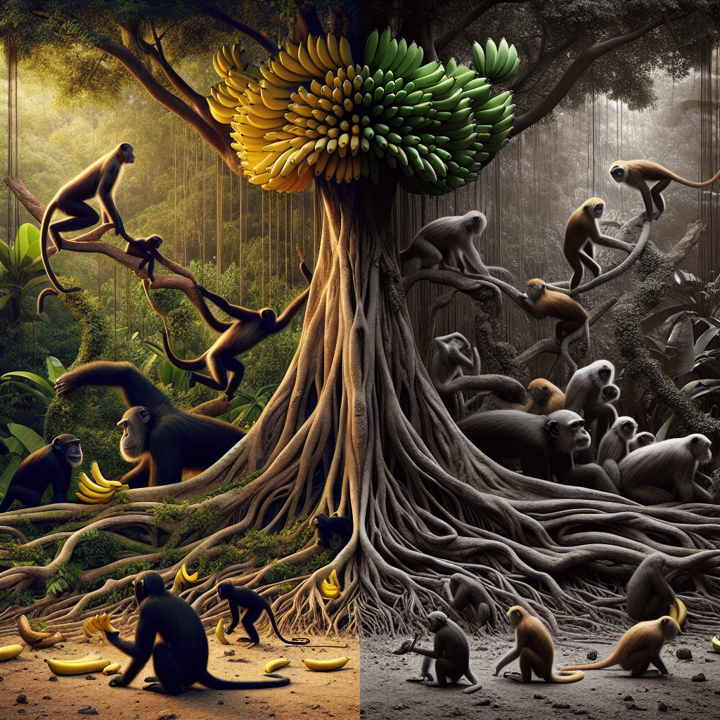 The Enchanting Connection Between Bananas, Monkeys, And Trees