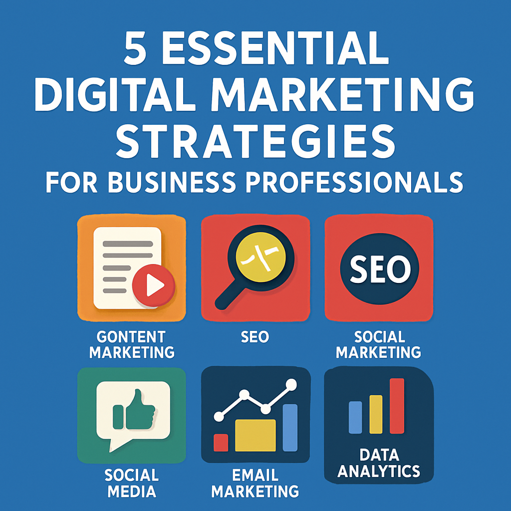 5 Essential Digital Marketing Strategies For Business Professionals