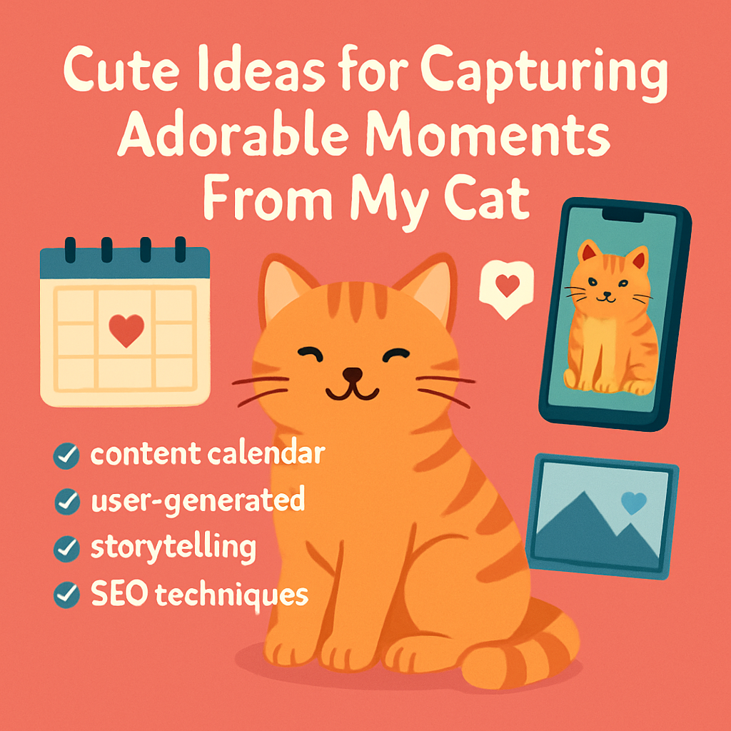 Cute Ideas For Capturing Adorable Moments From My Cat