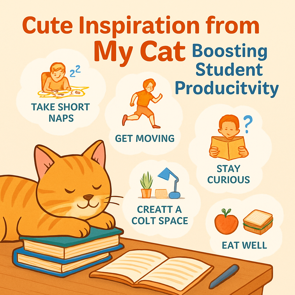 Cute Inspiration From My Cat: Boosting Student Productivity