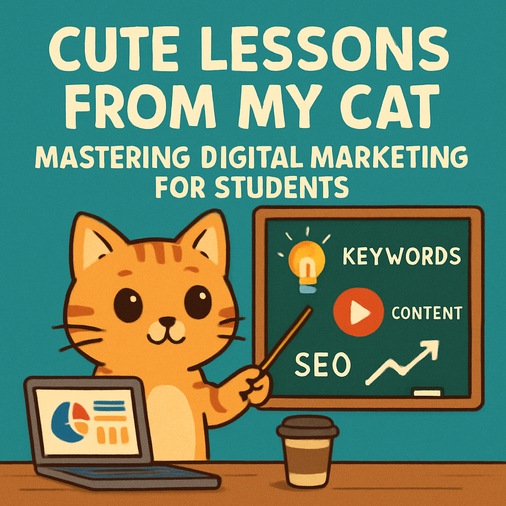 Cute Lessons From My Cat: Mastering Digital Marketing For Students