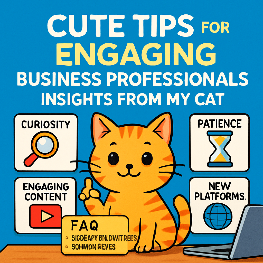 Cute Tips For Engaging Business Professionals: Insights From My Cat