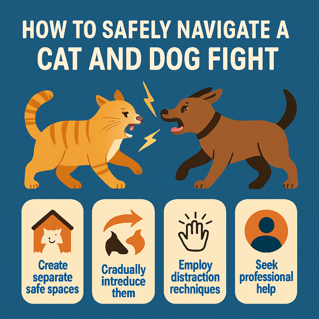 How To Safely Navigate A Cat And Dog Fight
