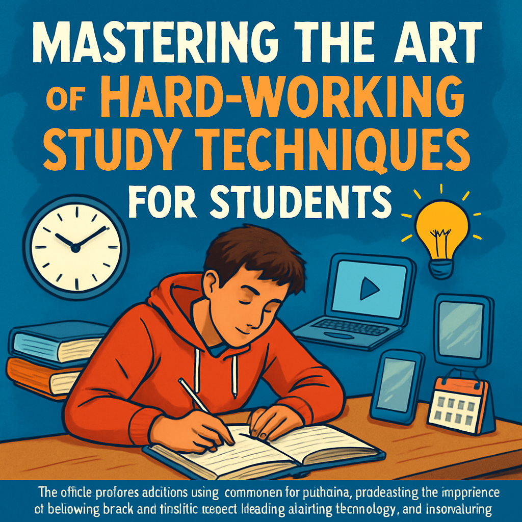 Mastering The Art Of Hard Working Study Techniques For Students