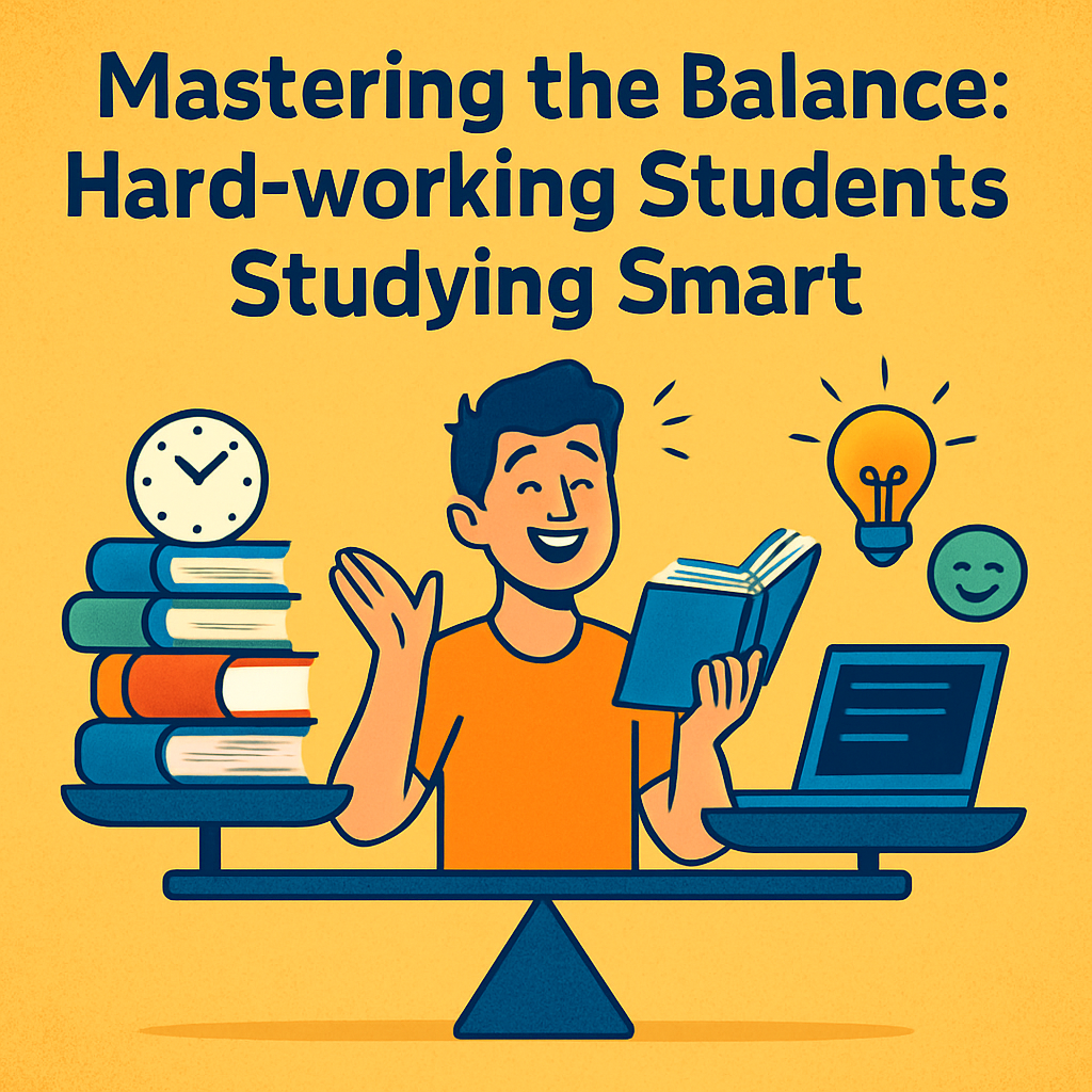 Mastering The Balance: Hard Working Students Studying Smart