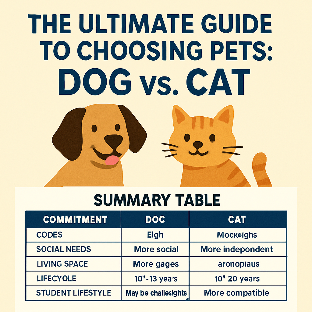 The Ultimate Guide To Choosing Pets: Dog Vs. Cat