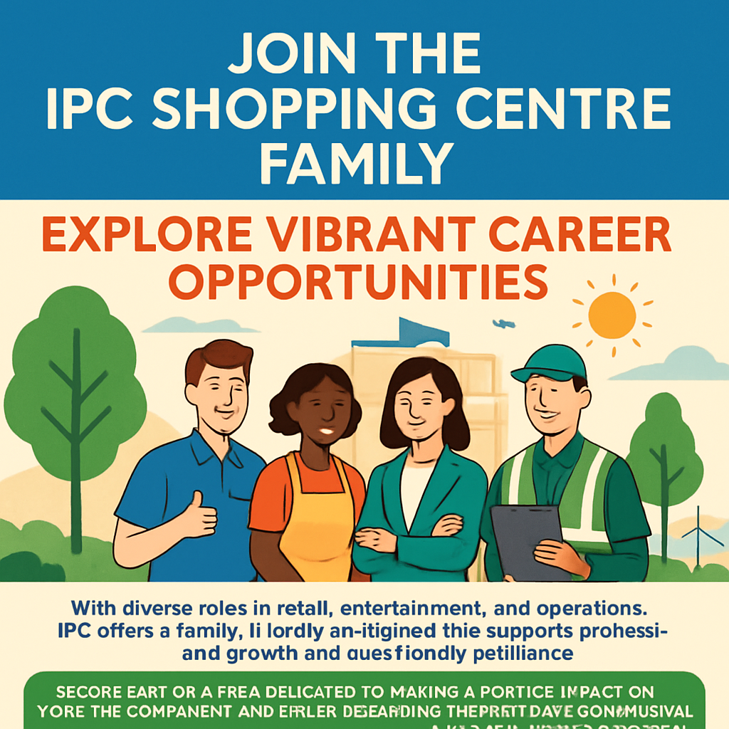 Join The Ipc Shopping Centre Family: Your Next Career Adventure Awaits!