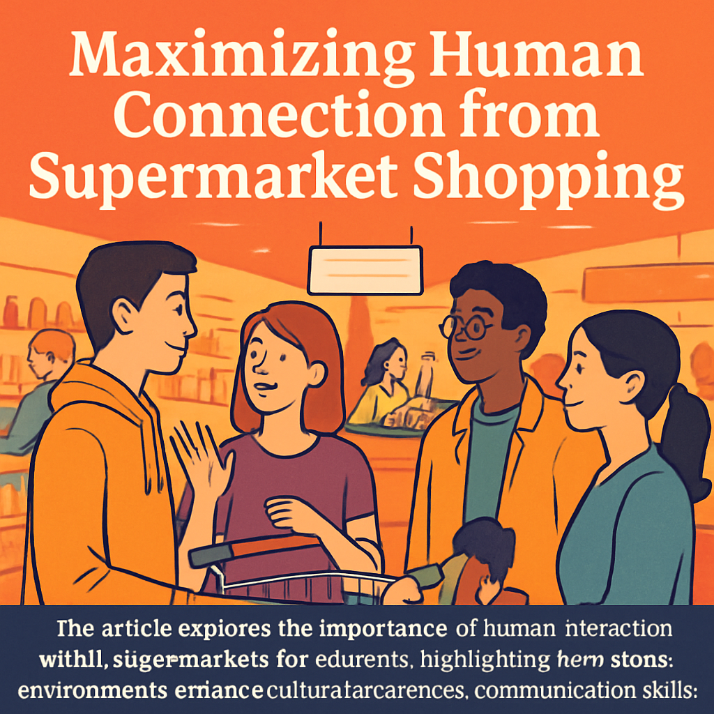 Maximizing Human Connection From Supermarket Shopping