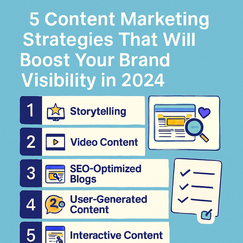 5 Content Marketing Strategies That Will Boost Your Brand Visibility In 2024