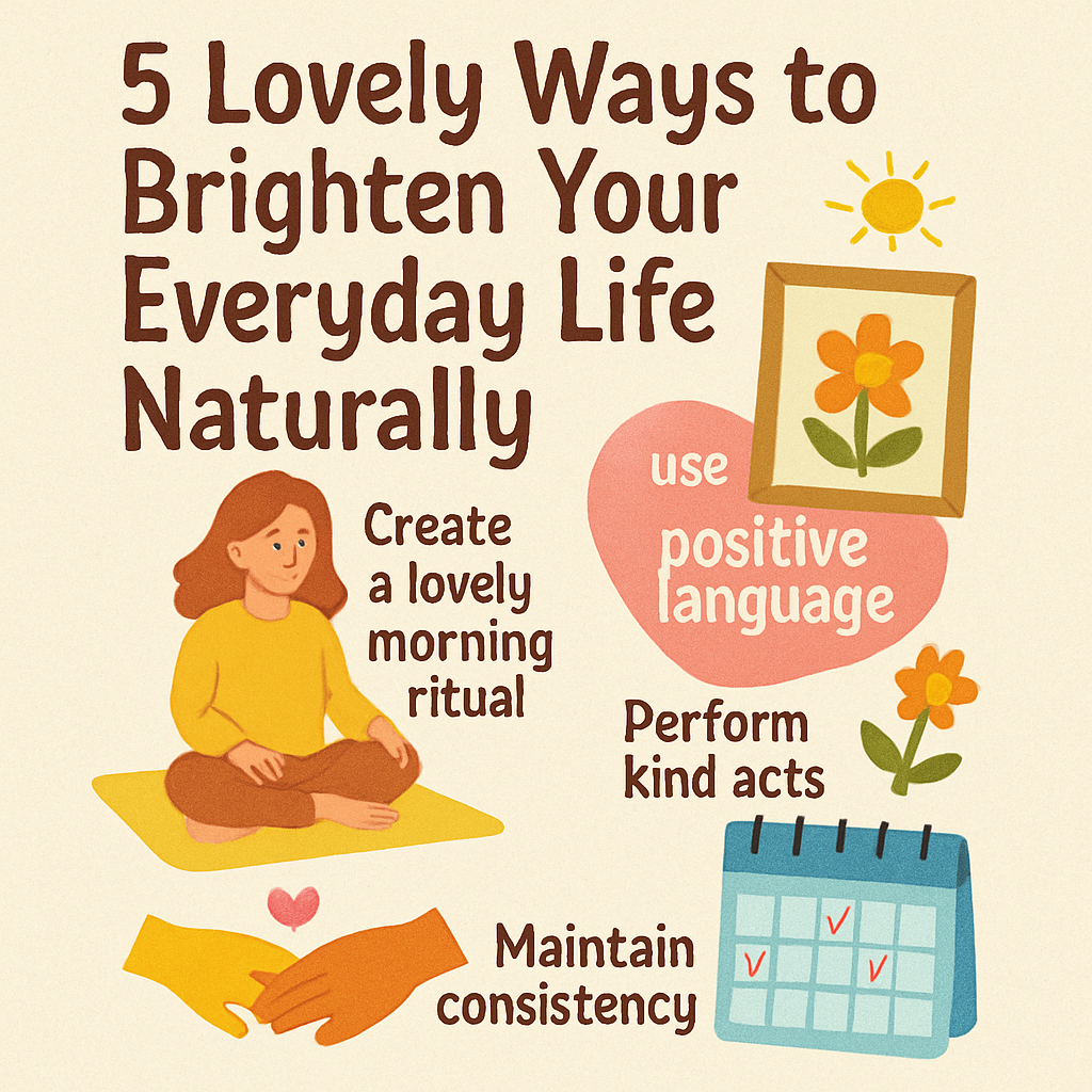 5 Lovely Ways To Brighten Your Everyday Life Naturally