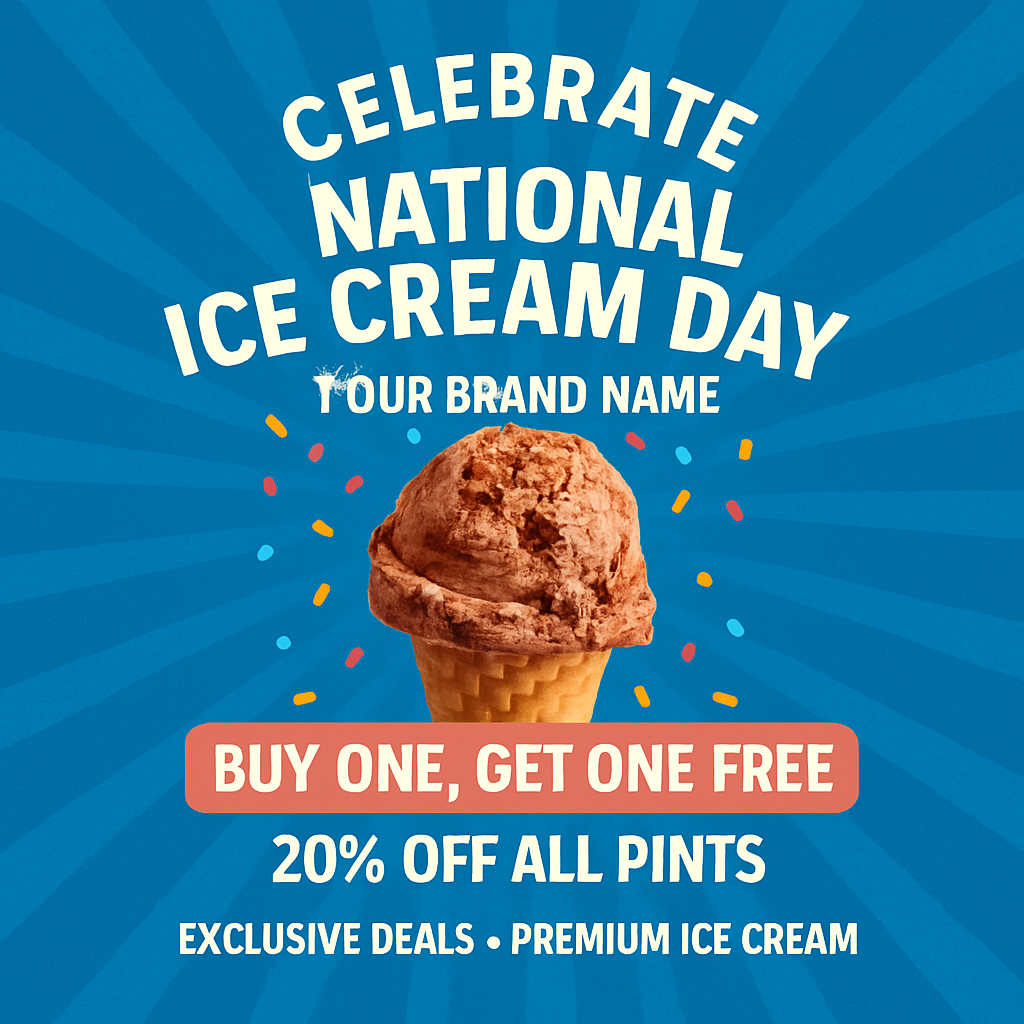 Celebrate National Ice Cream Day With Premium Ice Cream And Exclusive Deals!