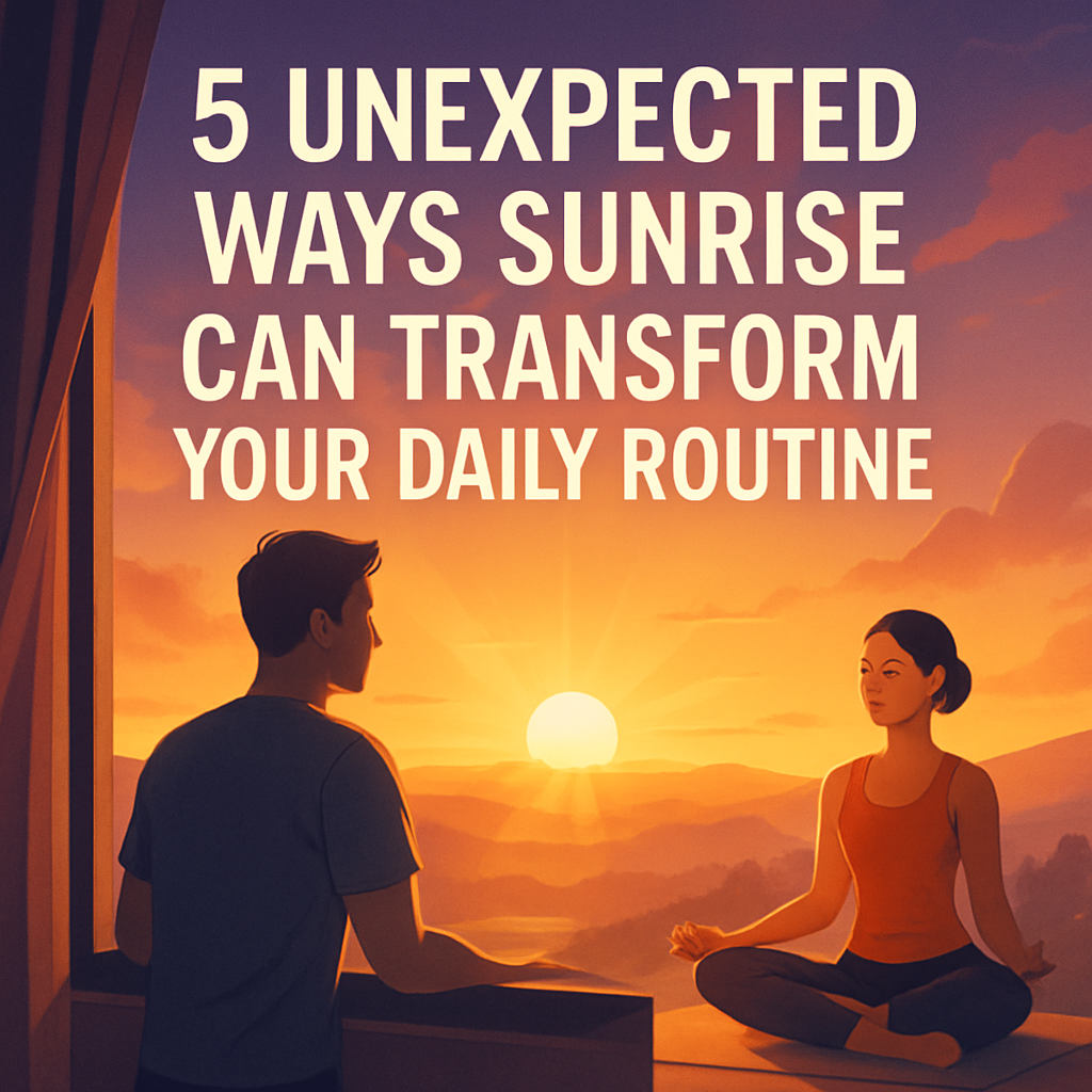 5 Unexpected Ways Sunrise Can Transform Your Daily Routine